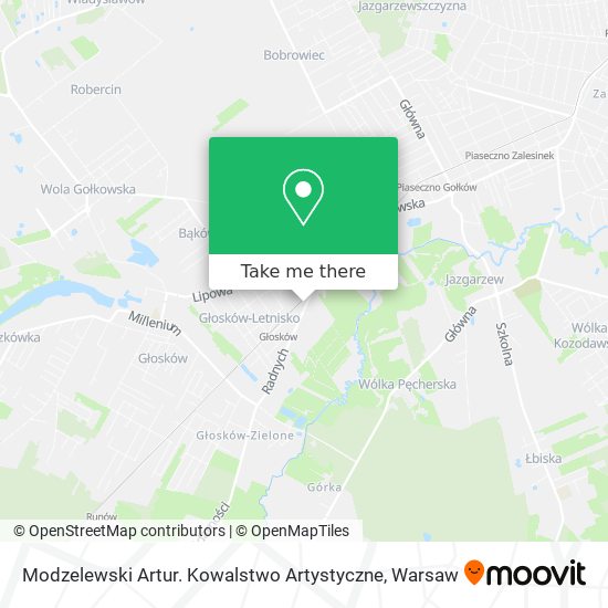 Modzelewski Artur. Kowalstwo Artystyczne map