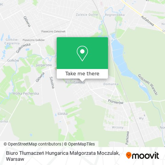 Biuro Tłumaczeń Hungarica Małgorzata Moczulak map