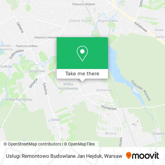 Usługi Remontowo Budowlane Jan Hejduk map