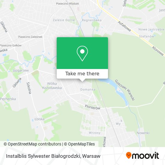 Instalblis Sylwester Białogrodzki map