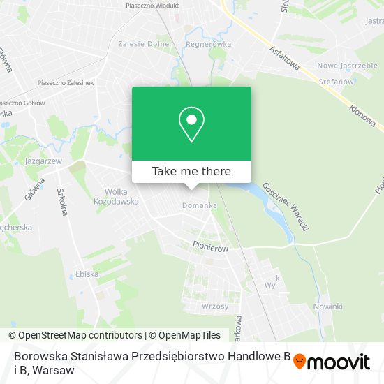 Borowska Stanisława Przedsiębiorstwo Handlowe B i B map