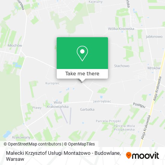 Małecki Krzysztof Usługi Montażowo - Budowlane map