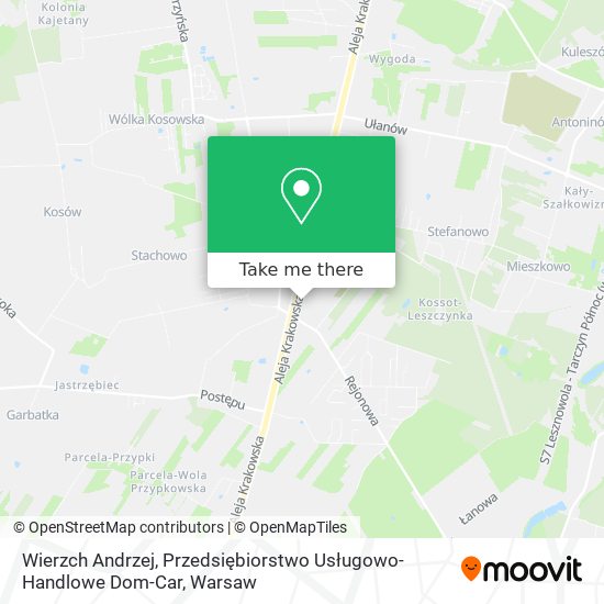 Wierzch Andrzej, Przedsiębiorstwo Usługowo-Handlowe Dom-Car map