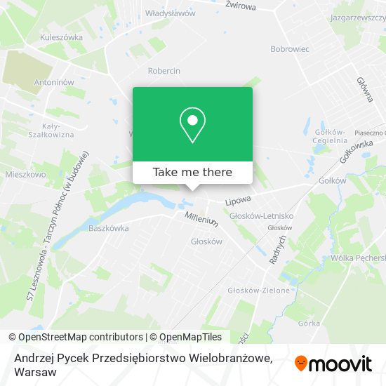 Andrzej Pycek Przedsiębiorstwo Wielobranżowe map