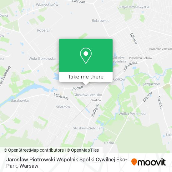 Jarosław Piotrowski Wspólnik Spółki Cywilnej Eko-Park map