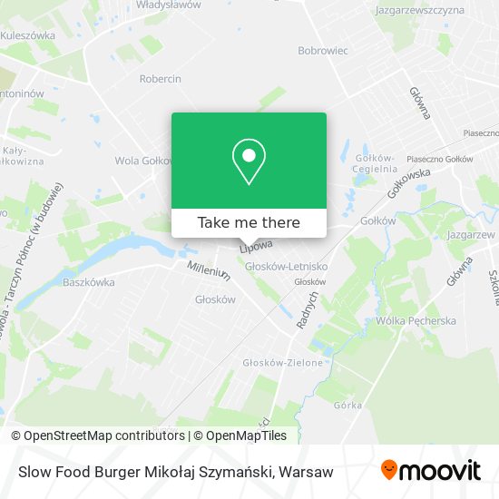 Slow Food Burger Mikołaj Szymański map