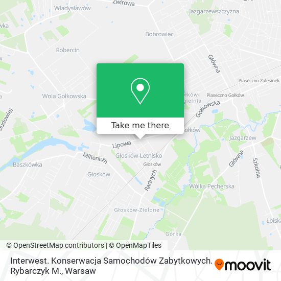 Interwest. Konserwacja Samochodów Zabytkowych. Rybarczyk M. map