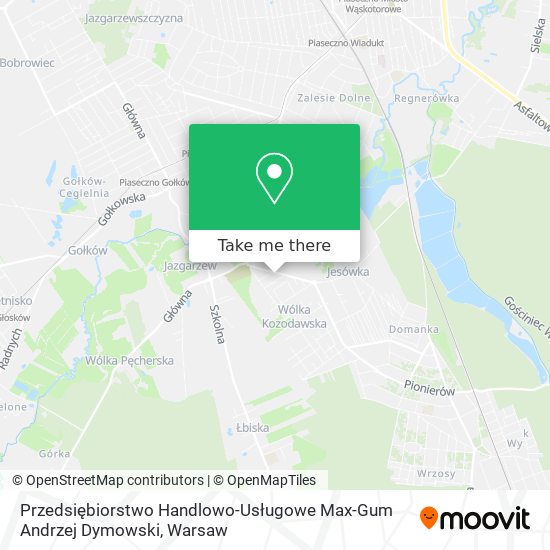 Przedsiębiorstwo Handlowo-Usługowe Max-Gum Andrzej Dymowski map