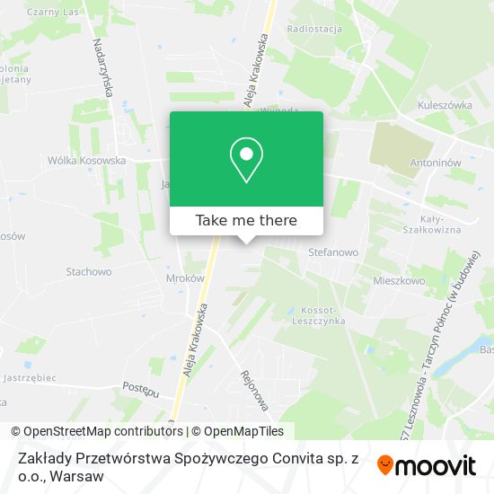 Zakłady Przetwórstwa Spożywczego Convita sp. z o.o. map