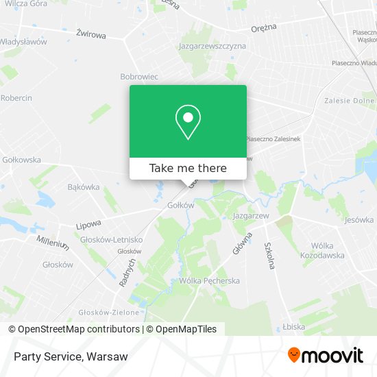 Party Service map