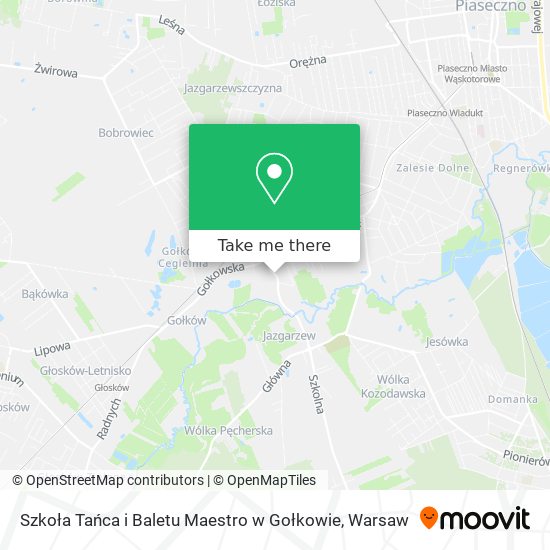 Szkoła Tańca i Baletu Maestro w Gołkowie map