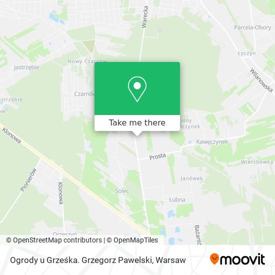 Ogrody u Grześka. Grzegorz Pawelski map