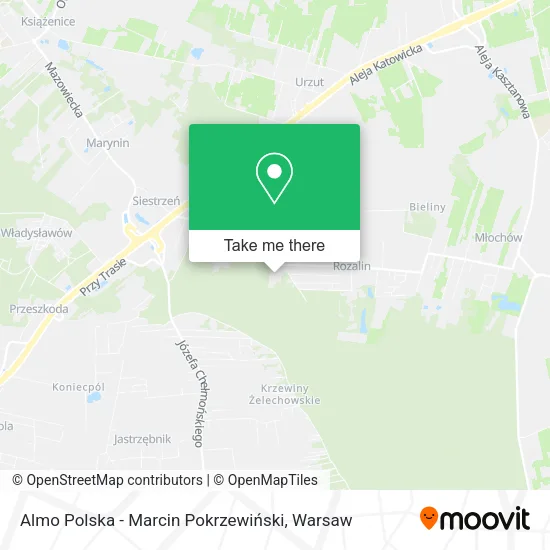 Almo Polska - Marcin Pokrzewiński map
