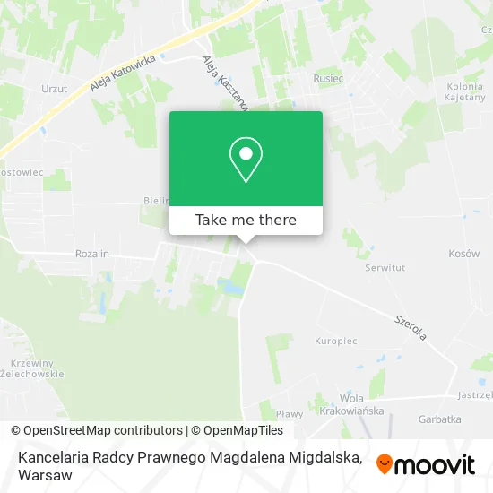 Карта Kancelaria Radcy Prawnego Magdalena Migdalska