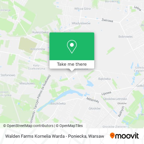 Walden Farms Kornelia Warda - Poniecka map