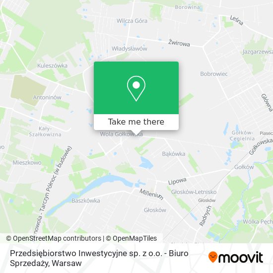 Przedsiębiorstwo Inwestycyjne sp. z o.o. - Biuro Sprzedaży map