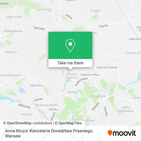 Anna Kiczor Kancelaria Doradztwa Prawnego map