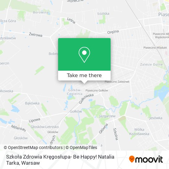 Szkoła Zdrowia Kręgosłupa- Be Happy! Natalia Tarka map