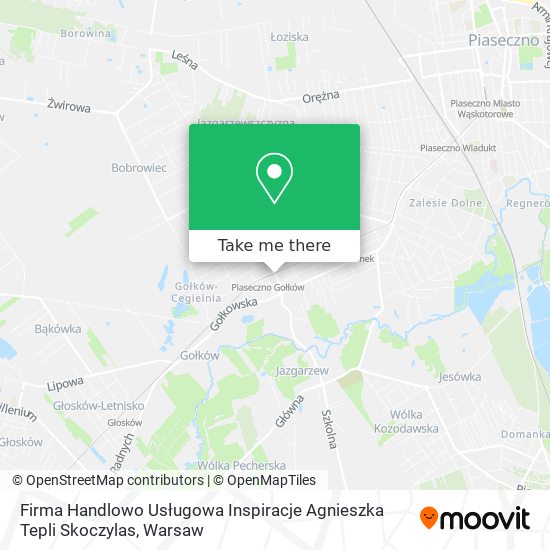 Firma Handlowo Usługowa Inspiracje Agnieszka Tepli Skoczylas map