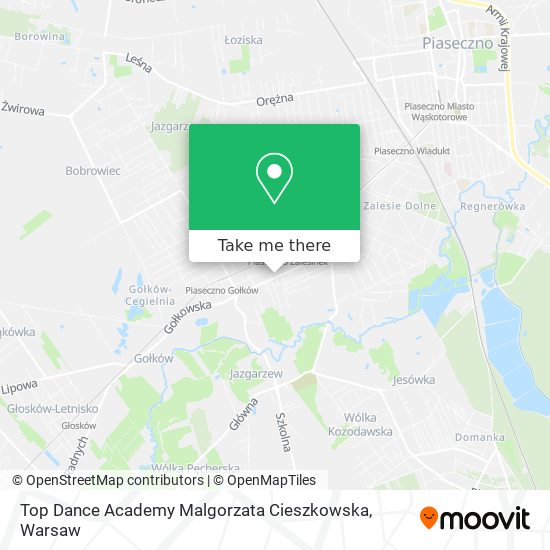 Top Dance Academy Malgorzata Cieszkowska map