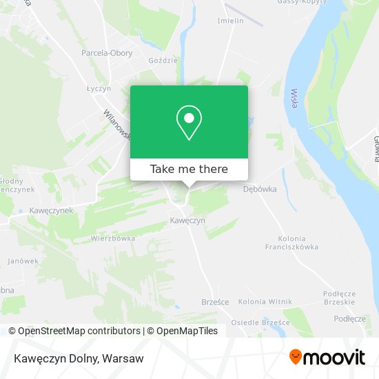 Kawęczyn Dolny map