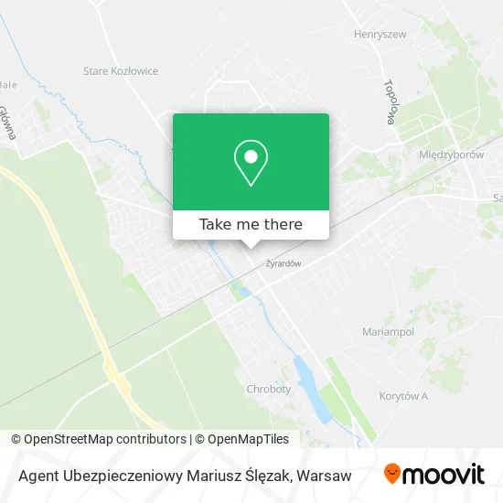 Карта Agent Ubezpieczeniowy Mariusz Ślęzak