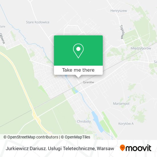 Jurkiewicz Dariusz. Usługi Teletechniczne map