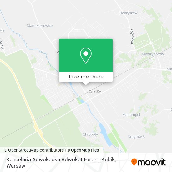 Kancelaria Adwokacka Adwokat Hubert Kubik map