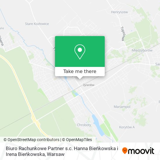 Biuro Rachunkowe Partner s.c. Hanna Bieńkowska i Irena Bieńkowska map