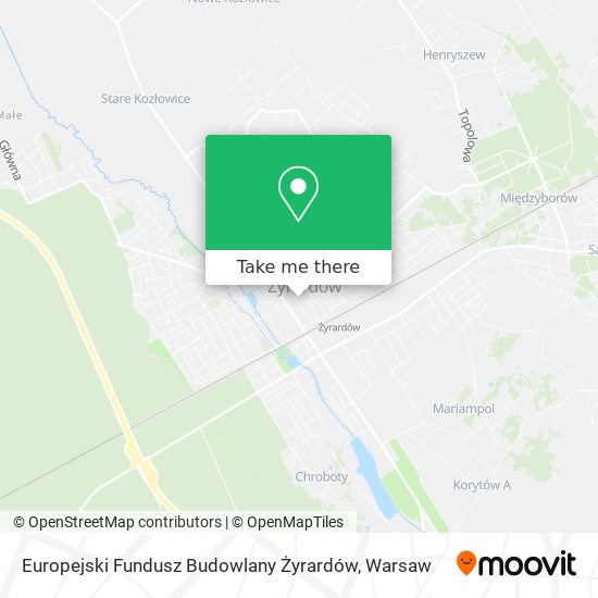 Europejski Fundusz Budowlany Żyrardów map