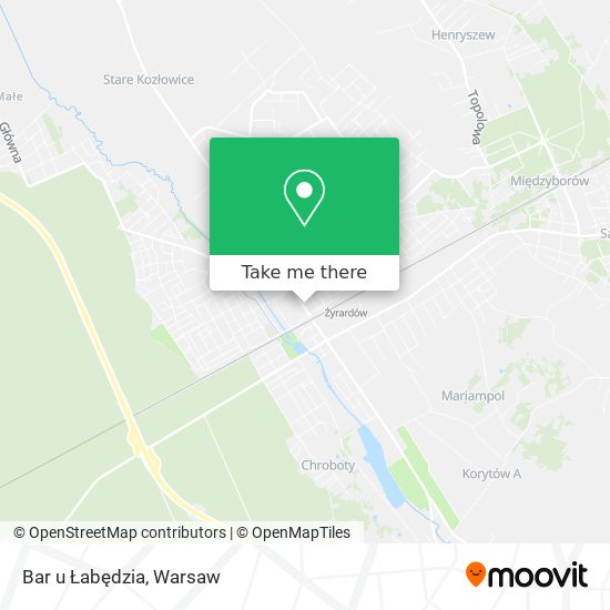 Bar u Łabędzia map