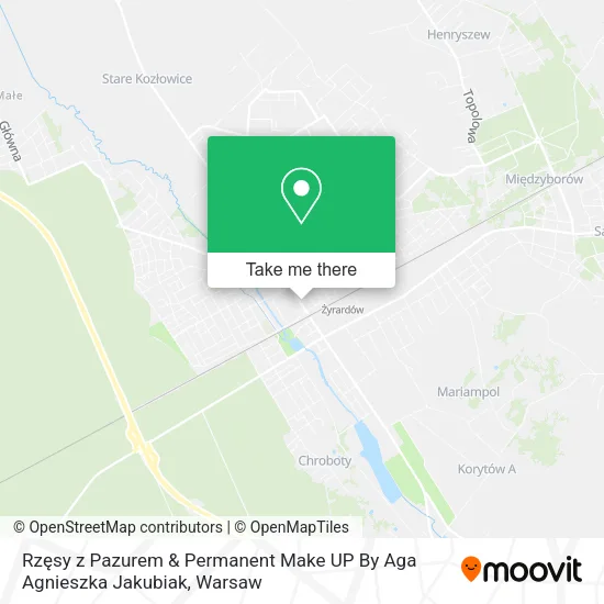 Rzęsy z Pazurem & Permanent Make UP By Aga Agnieszka Jakubiak map
