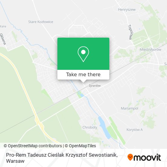 Pro-Rem Tadeusz Cieślak Krzysztof Sewostianik map