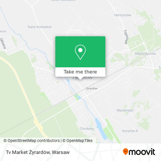 Tv Market Żyrardów map