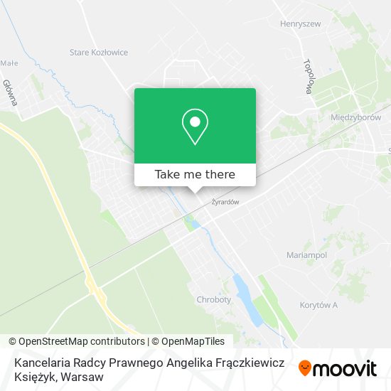 Kancelaria Radcy Prawnego Angelika Frączkiewicz Księżyk map