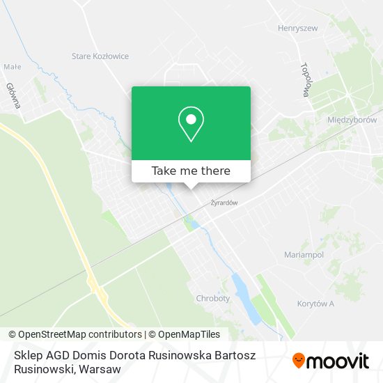 Sklep AGD Domis Dorota Rusinowska Bartosz Rusinowski map