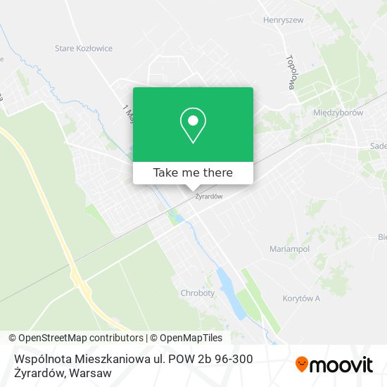 Wspólnota Mieszkaniowa ul. POW 2b 96-300 Żyrardów map