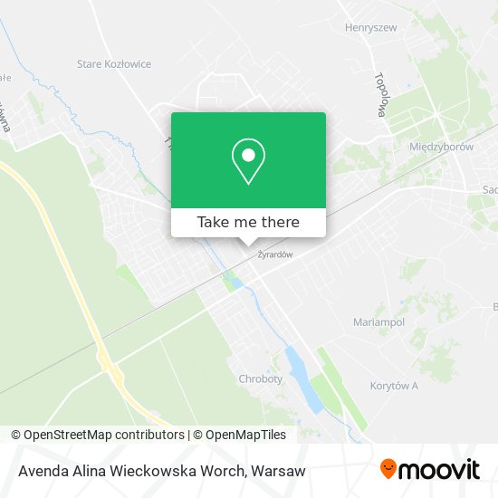 Avenda Alina Wieckowska Worch map