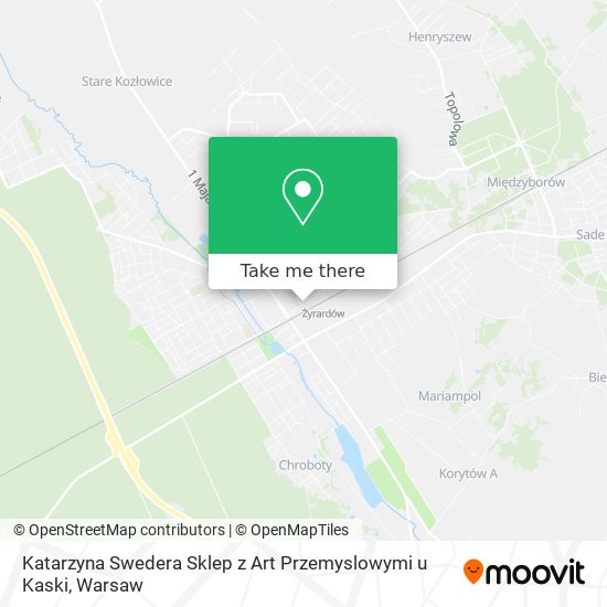 Katarzyna Swedera Sklep z Art Przemyslowymi u Kaski map