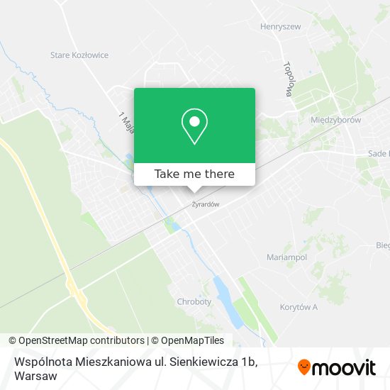 Карта Wspólnota Mieszkaniowa ul. Sienkiewicza 1b