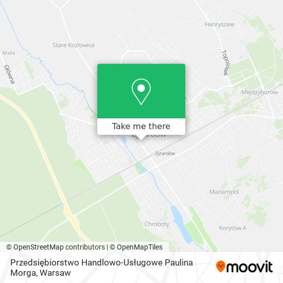 Przedsiębiorstwo Handlowo-Usługowe Paulina Morga map