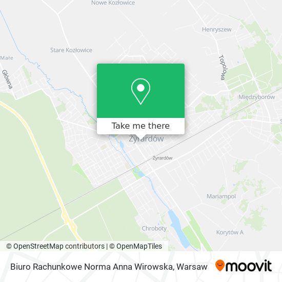 Biuro Rachunkowe Norma Anna Wirowska map