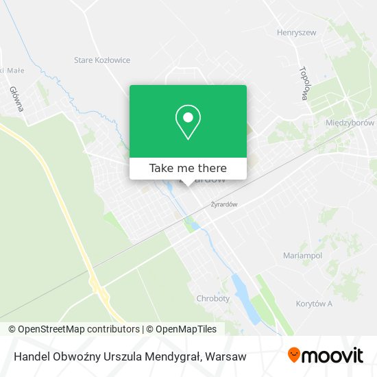 Handel Obwoźny Urszula Mendygrał map