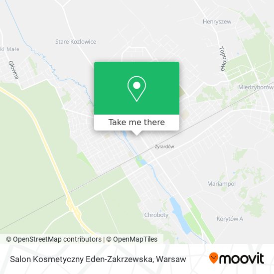 Salon Kosmetyczny Eden-Zakrzewska map