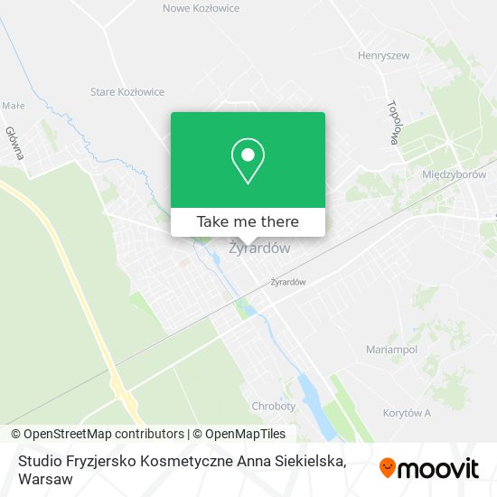 Studio Fryzjersko Kosmetyczne Anna Siekielska map