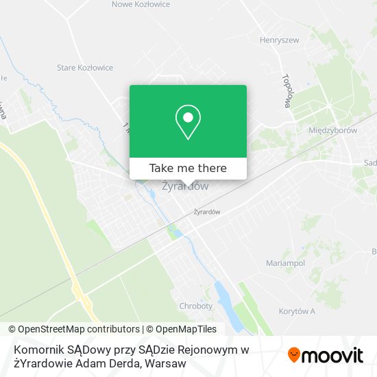 Komornik SĄDowy przy SĄDzie Rejonowym w żYrardowie Adam Derda map