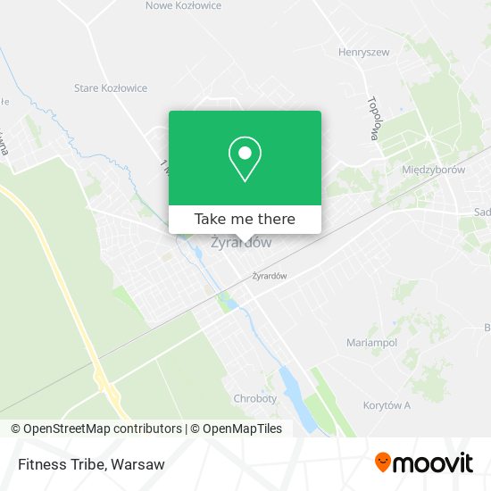 Fitness Tribe map