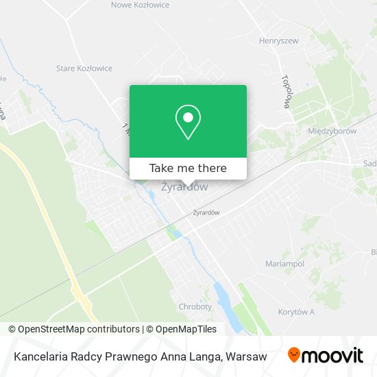 Карта Kancelaria Radcy Prawnego Anna Langa