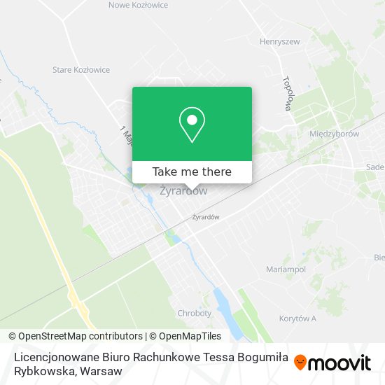 Licencjonowane Biuro Rachunkowe Tessa Bogumiła Rybkowska map