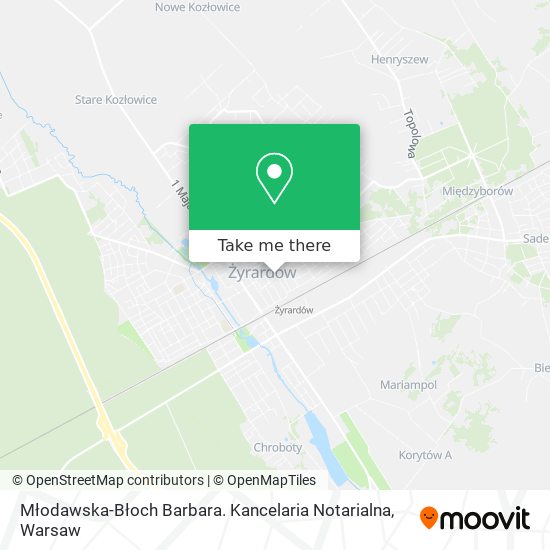 Młodawska-Błoch Barbara. Kancelaria Notarialna map